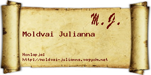 Moldvai Julianna névjegykártya